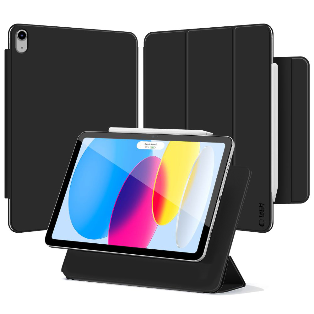 Etui z klapką Tech Protect Smartcase Magnetic do iPad Air 11 / 10.9 2025/2024/2022/2020, czarne